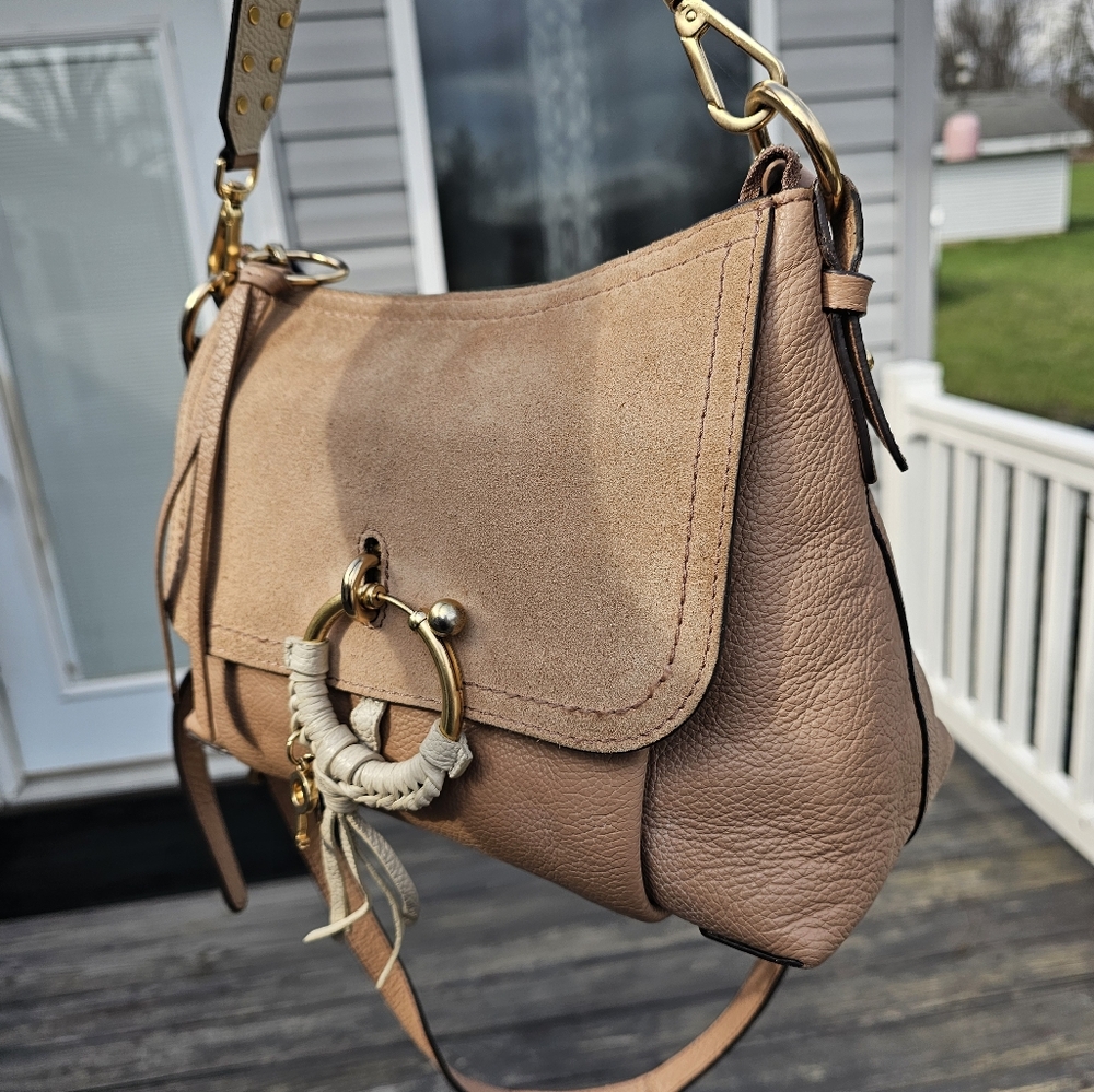 See By Chloe Pink/Tan Joan Shoulder Bag - Picture 2 of 11